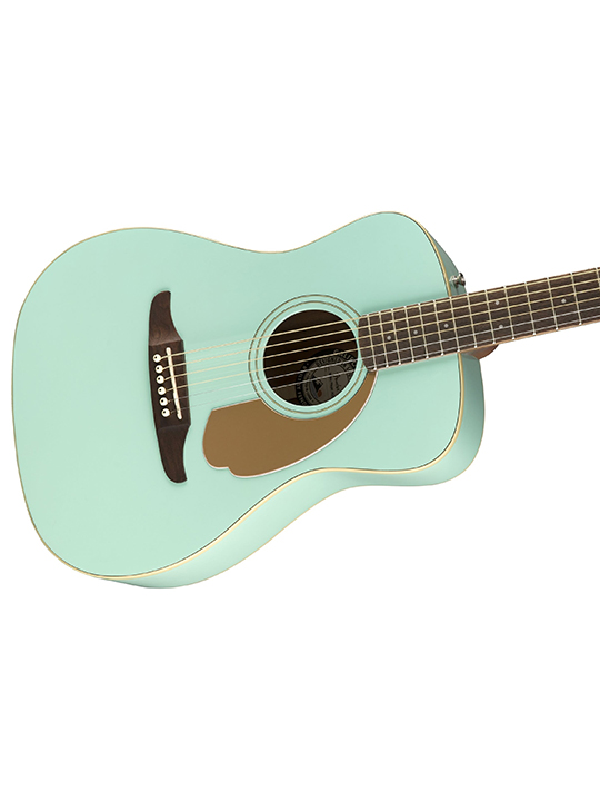 Fender California Malibu Player AcousticElectric Guitar Music Concept