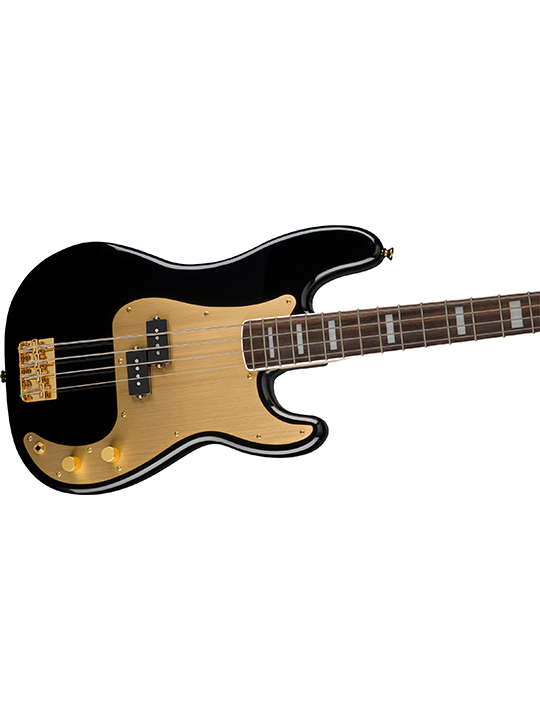 SQ-40TH-ANN-PB-GDE-BLK-03 Squier 40th Anniversary Precision Bass Gold Edition