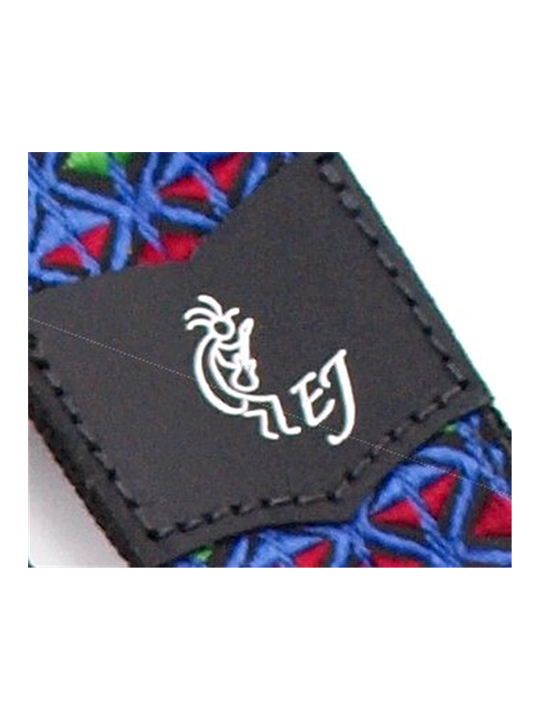Fender Eric Johnson The Walter Signature Strap, Blue With Multi-colored Fender Eric Johnson The Walter Signature Strap, Blue With Multi-colored