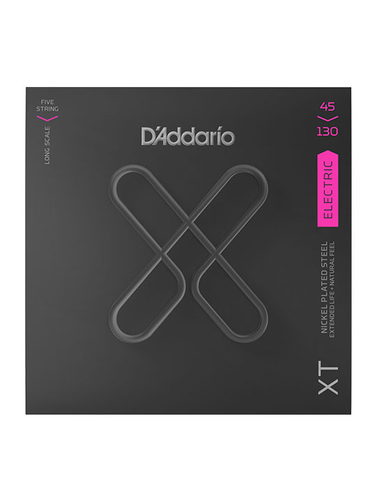 D'Addario XT Bass Nickel Plated Steel strings Regular Light, 5-String 45-130