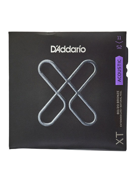 D'Addario XT Acoustic 80/20 Bronze strings Custom Light 11-52