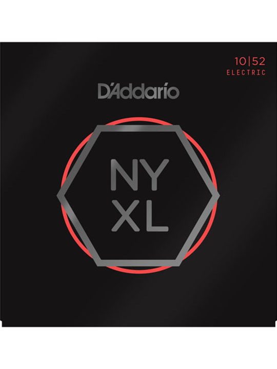 D'Addario NYXL1052 Nickel Wound Electric Guitar Strings, Light Top / Heavy Bottom, 10-52