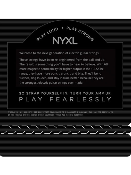 D'Addario NYXL1052 Nickel Wound Electric Guitar Strings, Light Top / Heavy Bottom, 10-52 - Image 4