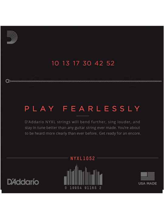 D'Addario NYXL1052 Nickel Wound Electric Guitar Strings, Light Top / Heavy Bottom, 10-52 - Image 3
