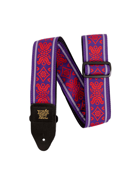 Ernie Ball Royal Flush Red Jacquard Strap