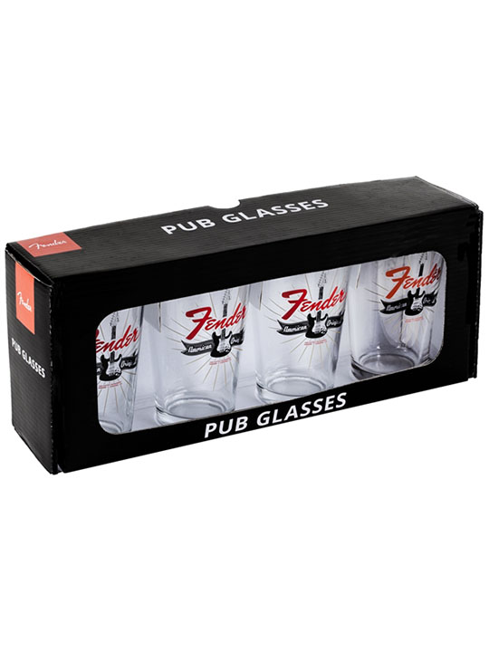 Fender Strat Burst Pint Glasses