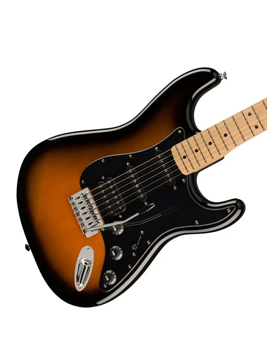 Squier FSR Sonic Stratocaster HSS Black Pickguard 2 Tone Sunburst Limited Edition - Image 2
