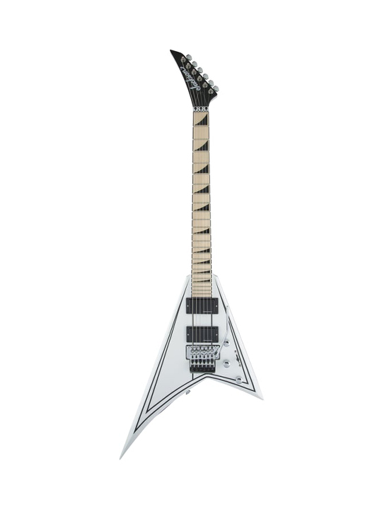 Jackson X Series Rhoads RRX24M Snow White with Black Pinstripes