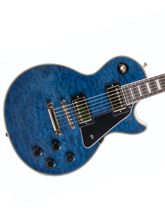 Epiphone Les Paul Custom Quilt Maple Top Viper Blue | Music Concept