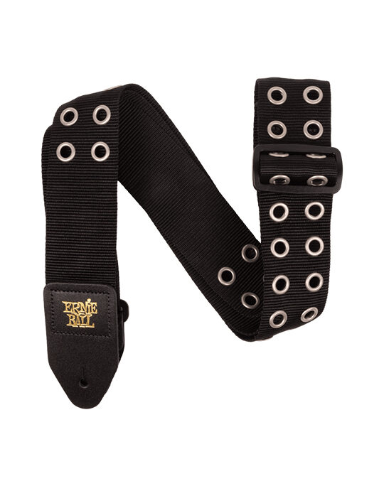 Ernie Ball Premium Strap Hole Lotta Metal Silver