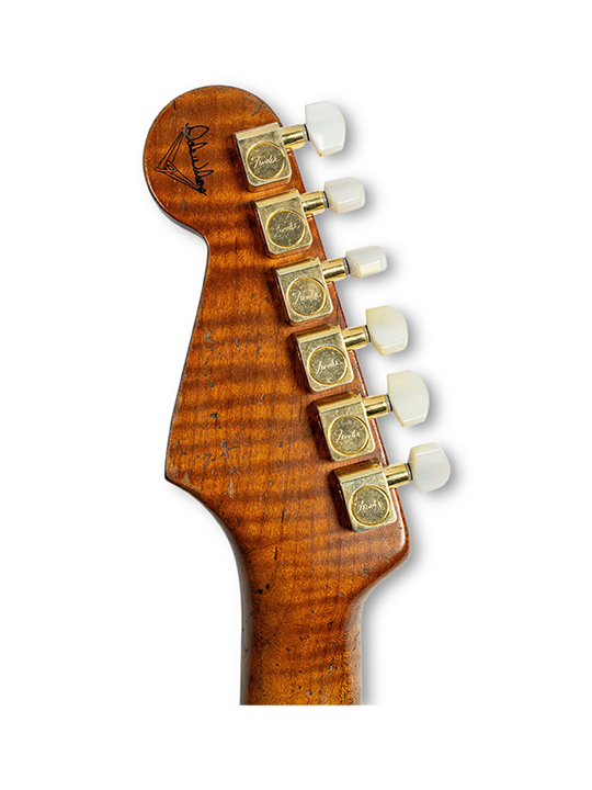 FD-63-STRAT-HVY-3TS-MBDW-04 Fender 1963 Stratocast Heavy Relic 3 Tone Sunburst Masterbuilt by Dale Wilson