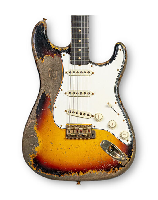 Fender 1963 Stratocast Heavy Relic 3 Tone Sunburst Masterbuilt by Dale Wilson