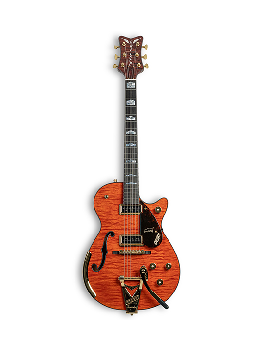 GRTSCH-CS-G6134-55-PG-05 Grestch Custom Shop G6134-55 Penguin w/F-Hole, Bigsby, Orange