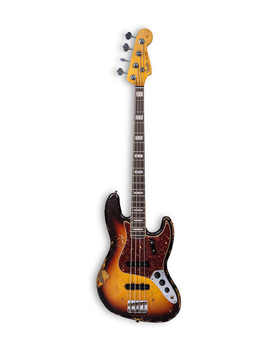 Fender Custom Shop 1966 Jazz Bass Heavy Relic Chocolate 3 Tone Sunburst Masterbuilt by Jason Smith