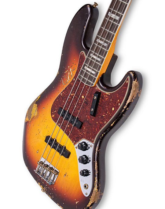 Fender Custom Shop 1966 Jazz Bass Heavy Relic Chocolate 3 Tone Sunburst Masterbuilt by Jason Smith