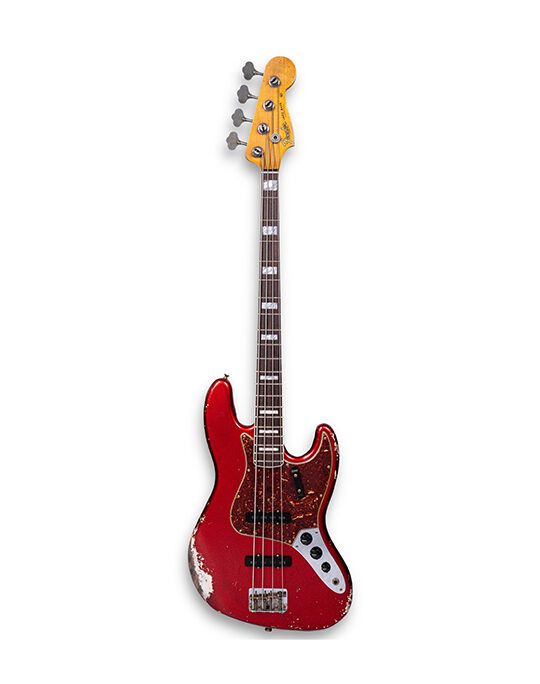 Fender Custom Shop 1966 Jazz Bass Heavy Relic Aged Candy Apple Red Masterbuilt by Andy Hicks