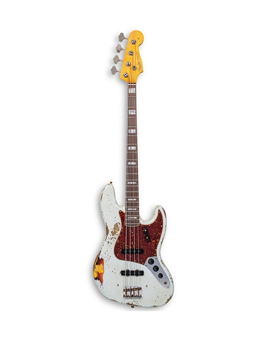 Fender Custom Shop 1966 Jazz Bass Heavy Relic Sonic BlueChocolate 3 Tone Sunburst Masterbuilt by Jason Smith