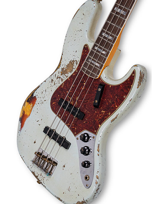 Fender Custom Shop 1966 Jazz Bass Heavy Relic Sonic BlueChocolate 3 Tone Sunburst Masterbuilt by Jason Smith