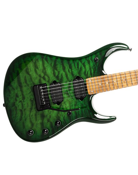 Music Man John Petrucci JP15 Green Tiger Eye Quilt