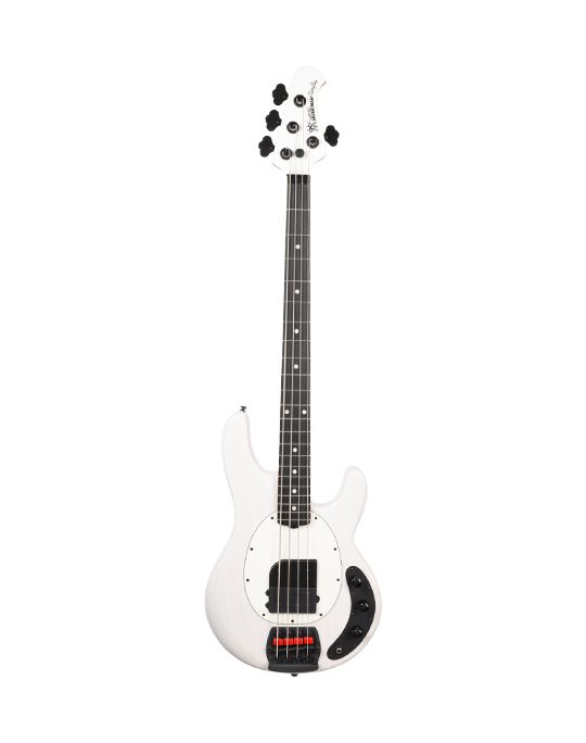 Music Man Tim Commerford Passive StingRay Bass Fight Night White