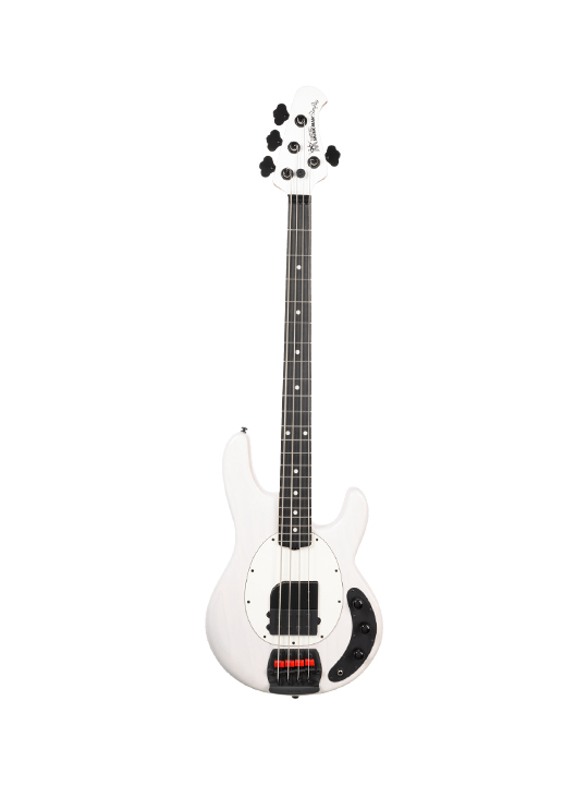 Music Man Tim Commerford Passive StingRay Bass Fight Night White