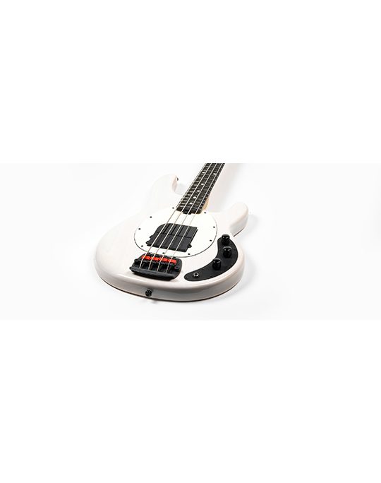 Music Man Tim Commerford Passive StingRay Bass Fight Night White