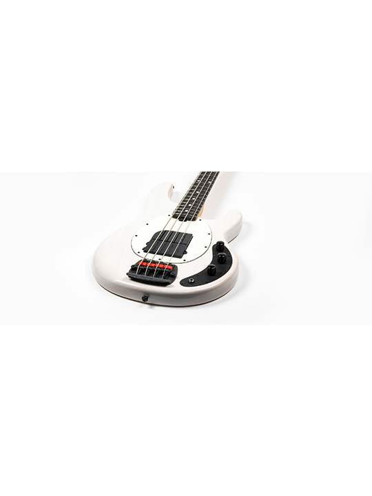 Music Man Tim Commerford Passive StingRay Bass Fight Night White