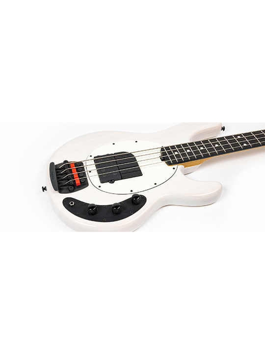 Music Man Tim Commerford Passive StingRay Bass Fight Night White