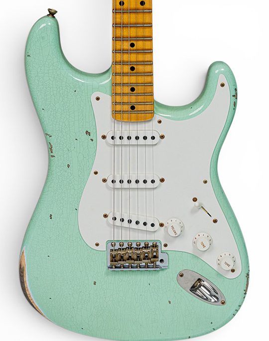 Fender Custom Shop LR25-58 C/R Stratocaster Relic Faded Aged Surf Green