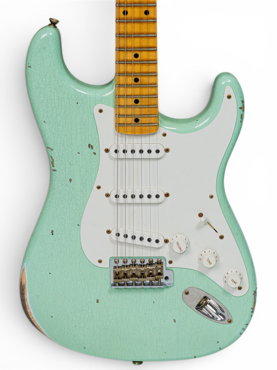 Fender Custom Shop LR25-58 C/R Stratocaster Relic Faded Aged Surf Green
