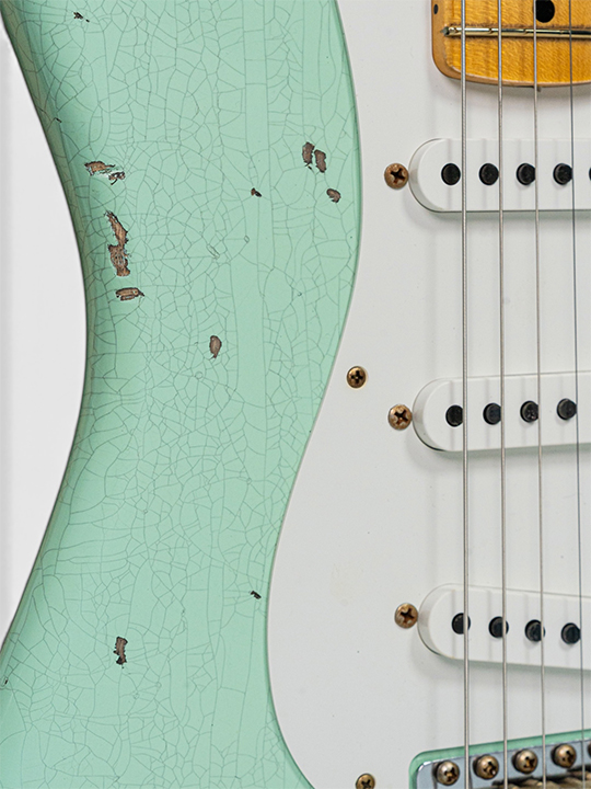 Fender Custom Shop LR25-58 C/R Stratocaster Relic Faded Aged Surf Green