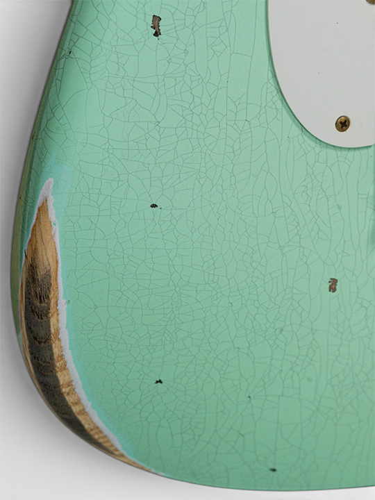 Fender Custom Shop LR25-58 C/R Stratocaster Relic Faded Aged Surf Green