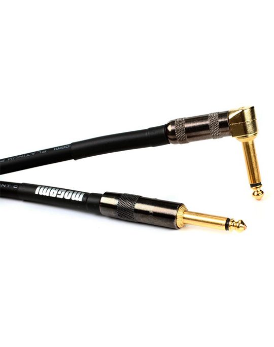 Mogami Platinum Guitar 12R Straight to Right Angle Instrument Cable 12 feet